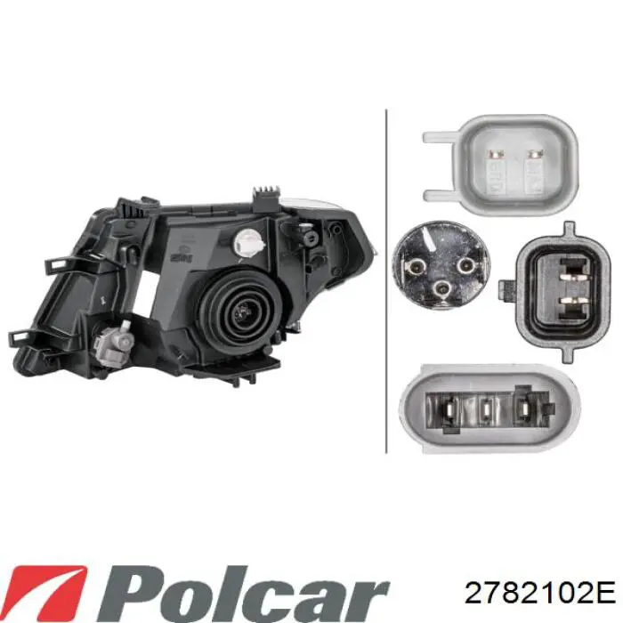 Правая фара 2782102E Polcar
