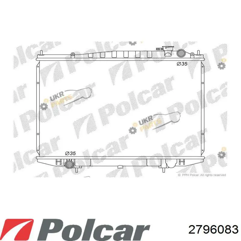 Радиатор 2796083 Polcar