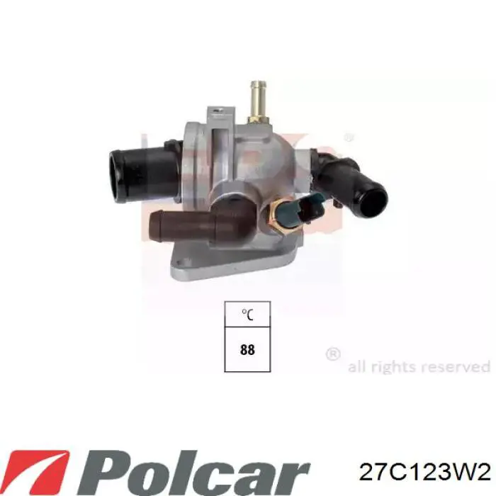 27C123W2 Polcar difusor do radiador de esfriamento, montado com motor e roda de aletas