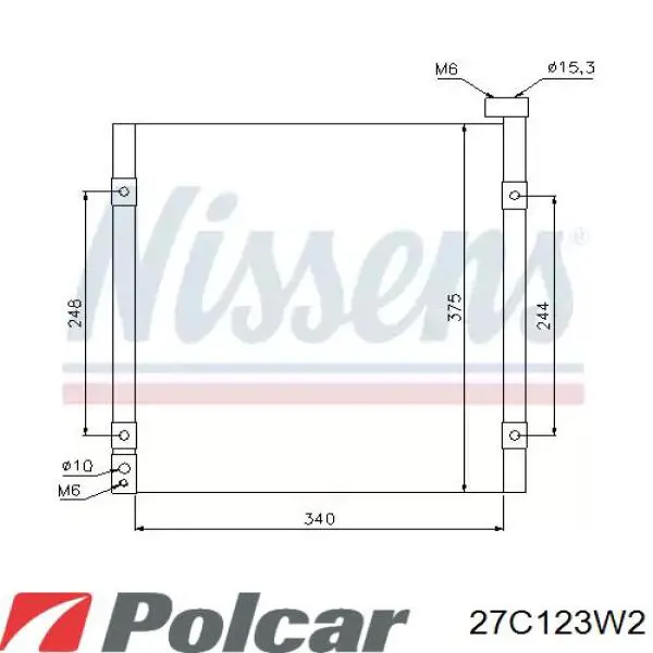 Диффузор радиатора охлаждения в сборе с мотором и крыльчаткой Polcar 27C123W2 цена, от 72.49 USD