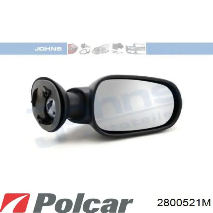 2800521M Polcar зеркало заднего вида правое