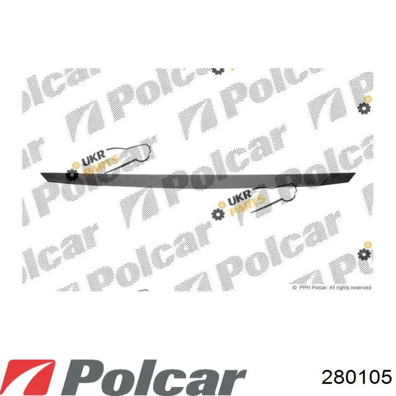 Moldura de capó 280105 Polcar