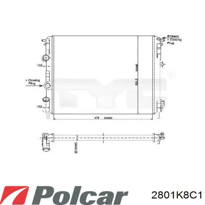2801K8C1 Polcar Конденсатор