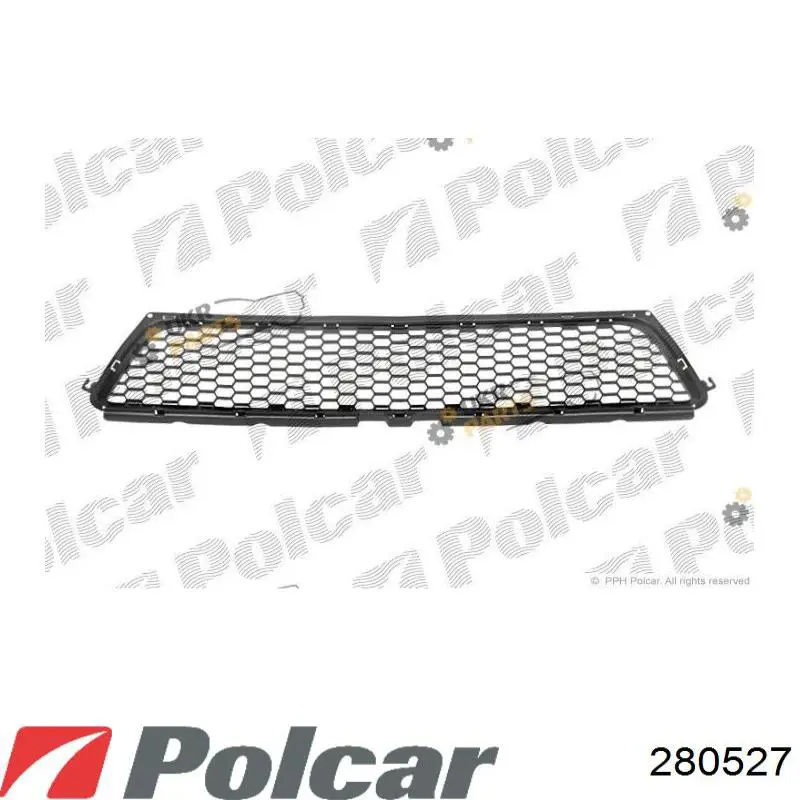 280527 Polcar решетка бампера переднего