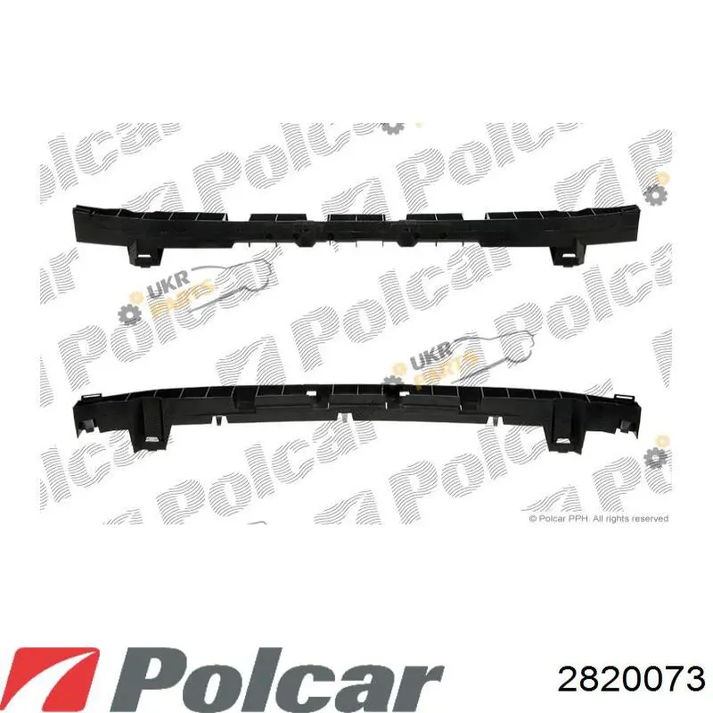 2820073 Polcar усилитель бампера переднего