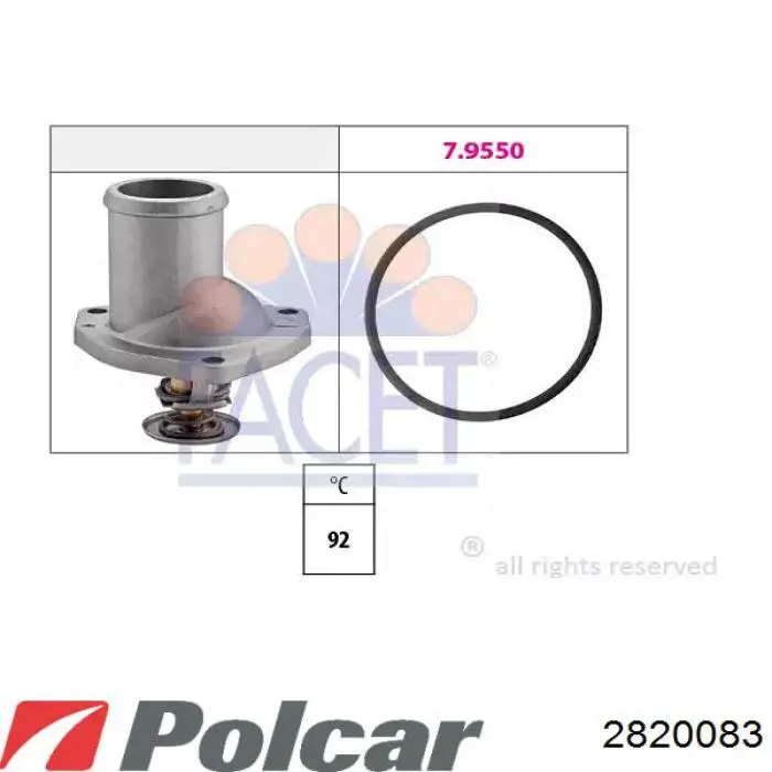 2820083 Polcar Радиатор основной