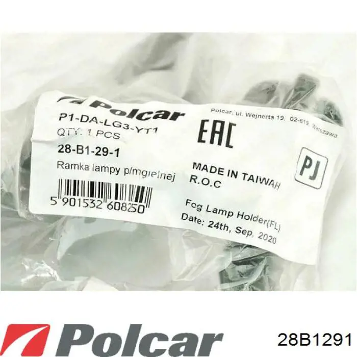 Купить 28B1291 Polcar Кронштейн крепления противотуманной фары левой