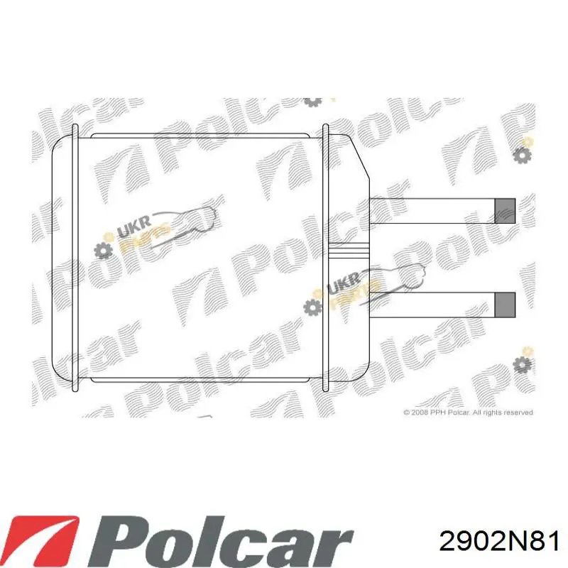 2902N81 Polcar радиатор печки