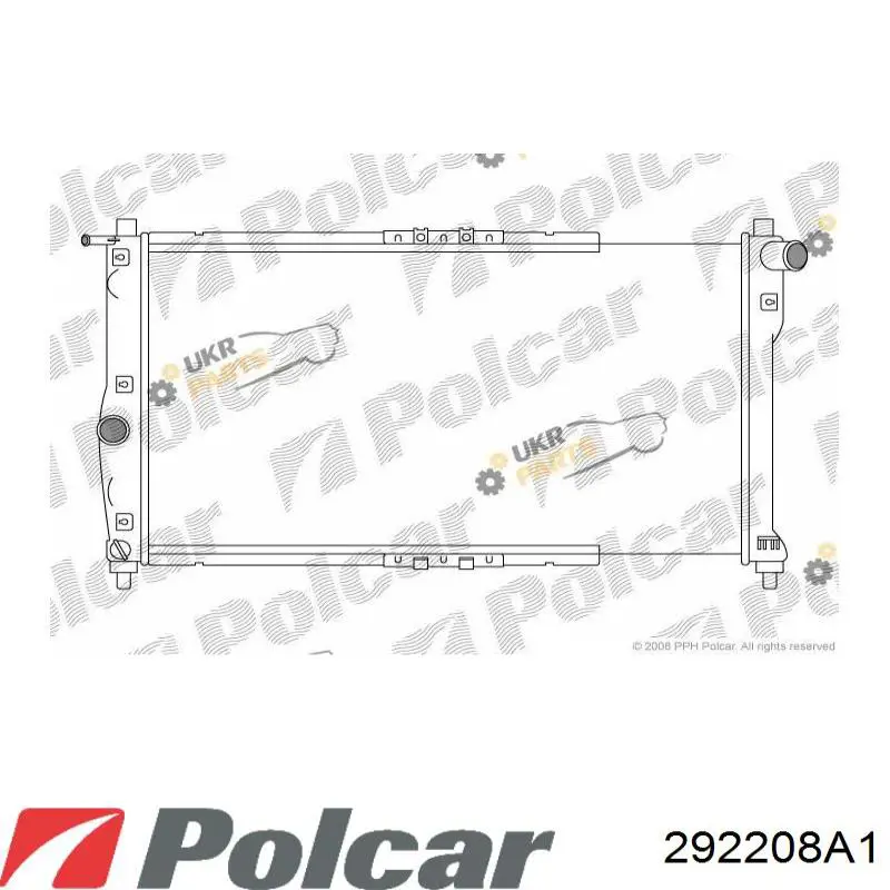 Радиатор 292208A1 Polcar