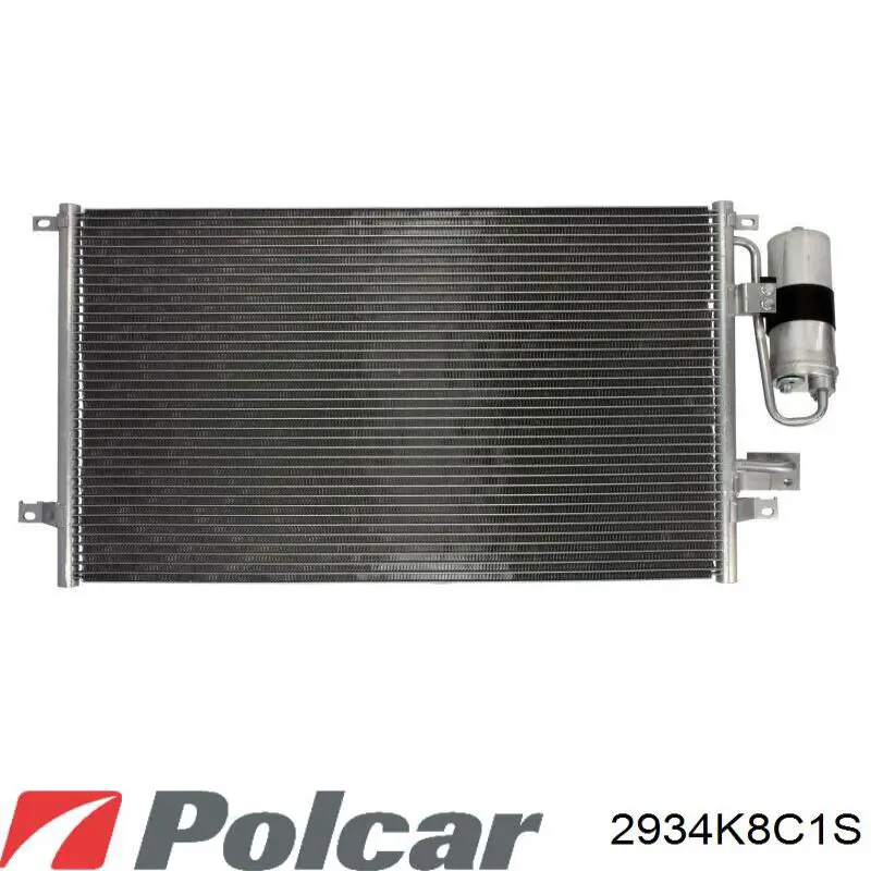 Радиатор кондиционера 2934K8C1S Polcar