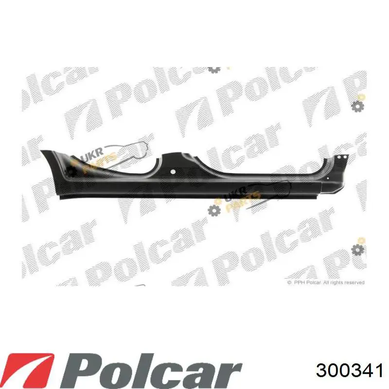 Порог внешний левый 3003412 Polcar