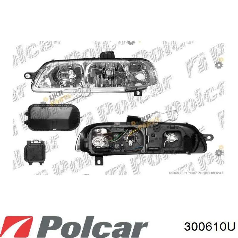 Фара правая 300610U Polcar