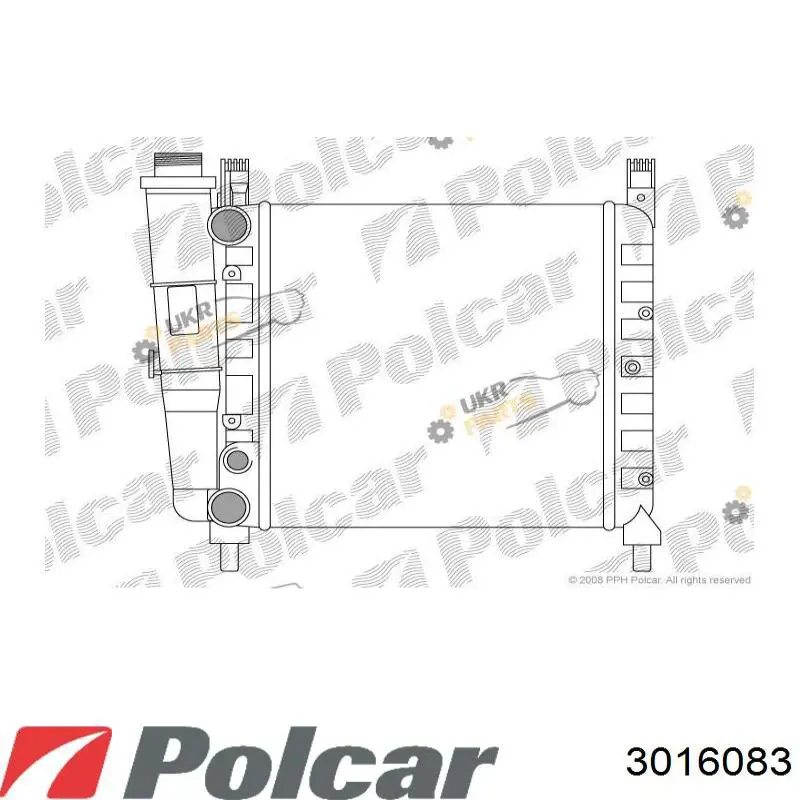3016083 Polcar радиатор