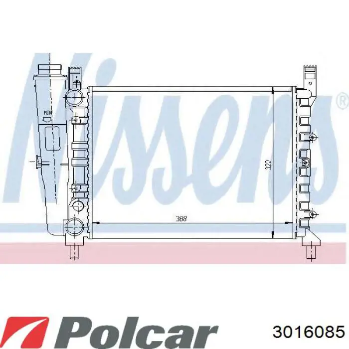 301608-5 Polcar радиатор