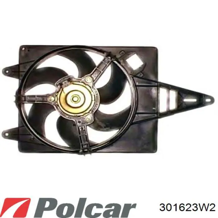 Диффузор радиатора охлаждения в сборе с мотором и крыльчаткой Polcar 301623W2 цена, от 42.76 USD