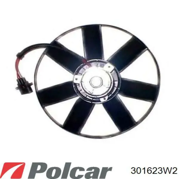 Купить 301623W2 Polcar Диффузор вентилятора в сборе с мотором и крыльчаткой