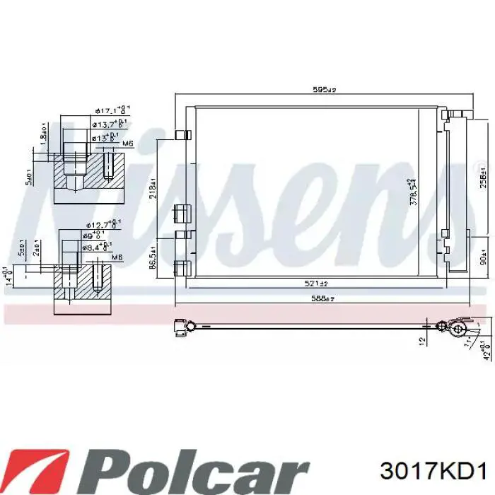 Купить 3017KD1 Polcar Осушитель кондиционера