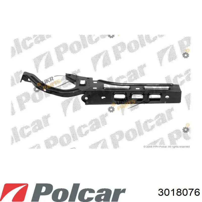 3018076 Polcar суппорт радиатора вертикальный (монтажная панель крепления фар)