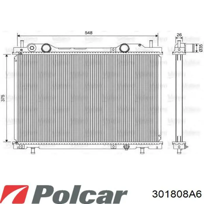 301908-8 Polcar радиатор