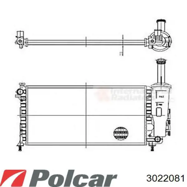 Радиатор 3022081 Polcar