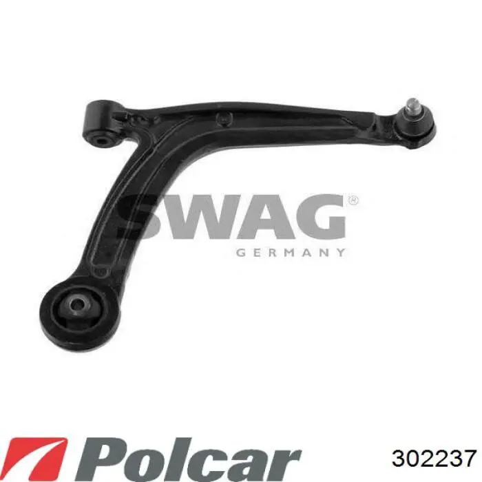 Левый рычаг передней нижней подвески Polcar 302237 цена, от 27.24 USD