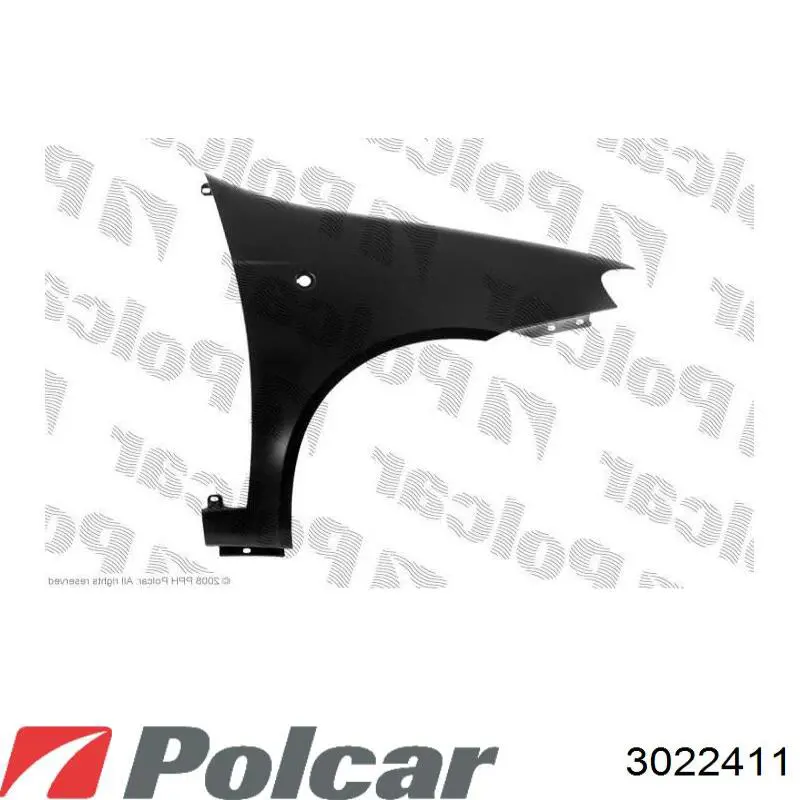 Порог внешний левый 3022411 Polcar