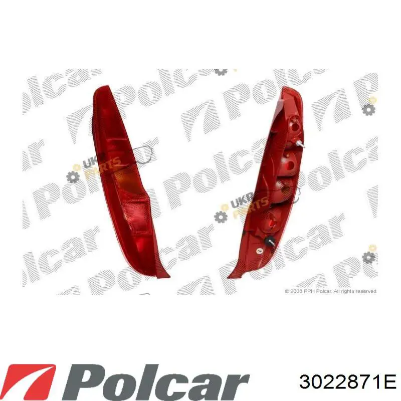 Фонарь задний левый 3022871E Polcar