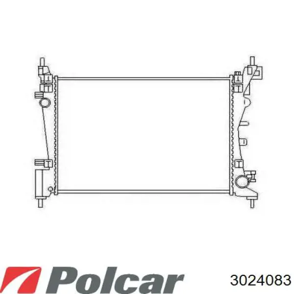 Радиатор 3024083 Polcar