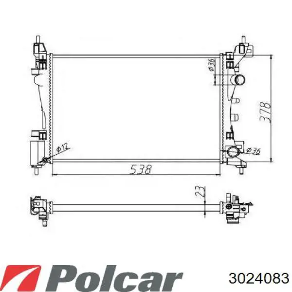 Купить AC279997 Maxgear Радиатор водяной
