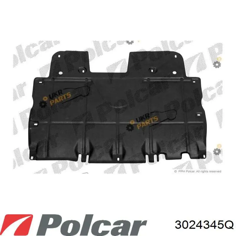3024345X Polcar защита двигателя, поддона (моторного отсека)