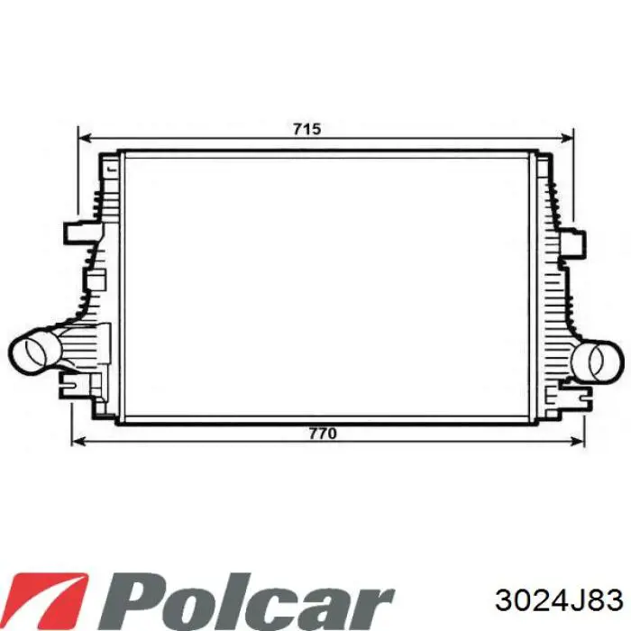 Интеркулер 3024J83 Polcar