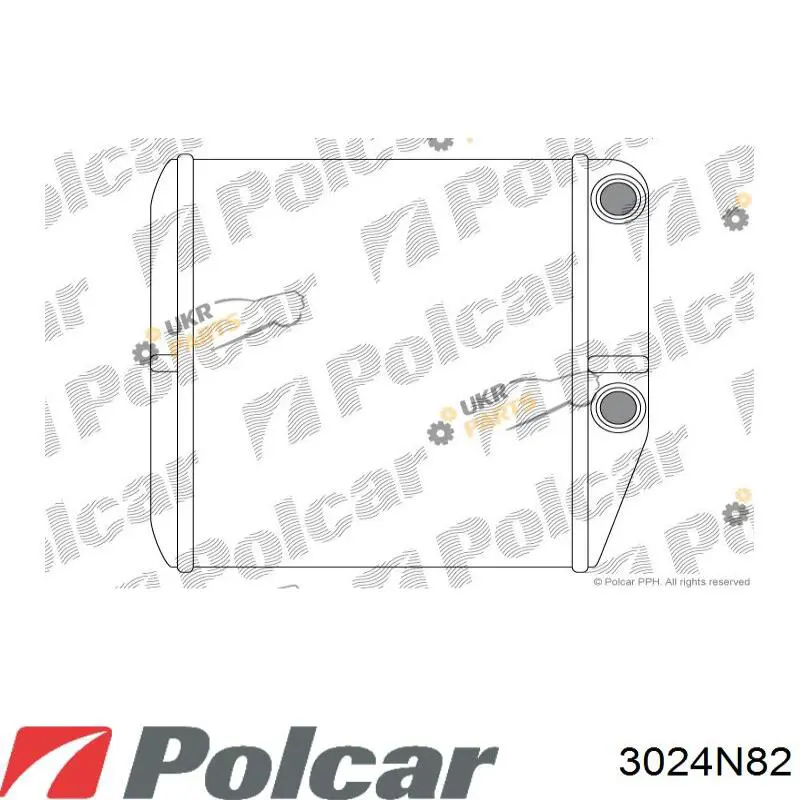 3024N8-2 Polcar радиатор печки