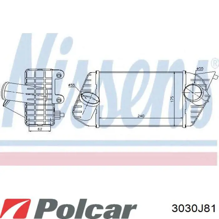 Система охлаждения наддувочного воздуха Polcar 3030J81 цена, от 99.35 USD