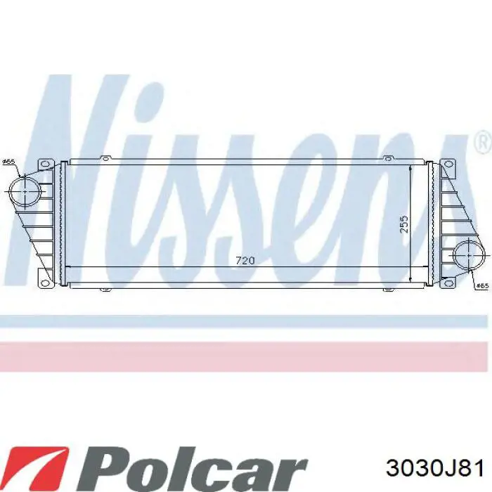 Купить 3030J81 Polcar Интеркулер