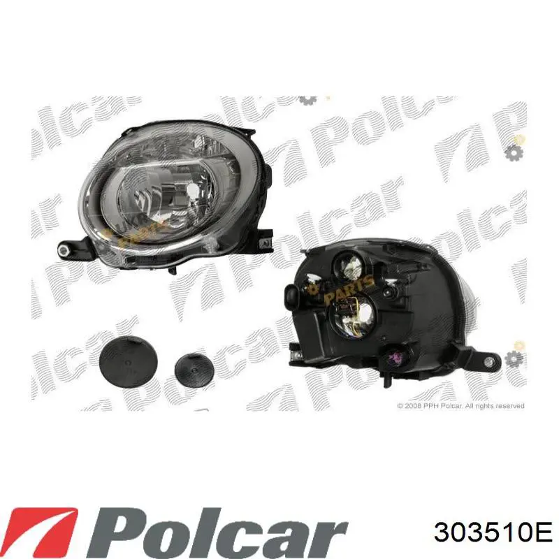 Фара правая 303510E Polcar