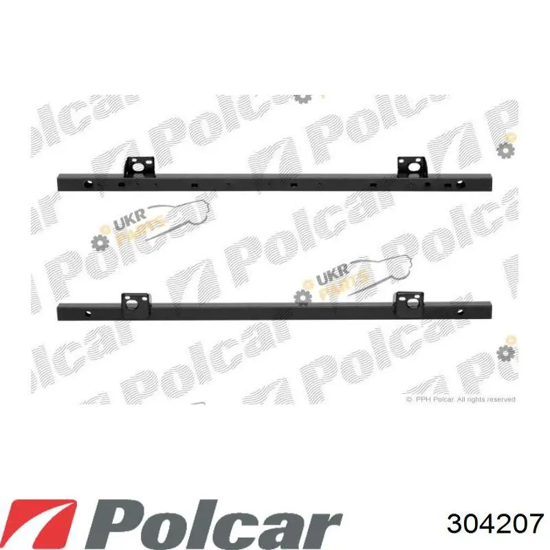 304207 Polcar Бампер передний в сборе