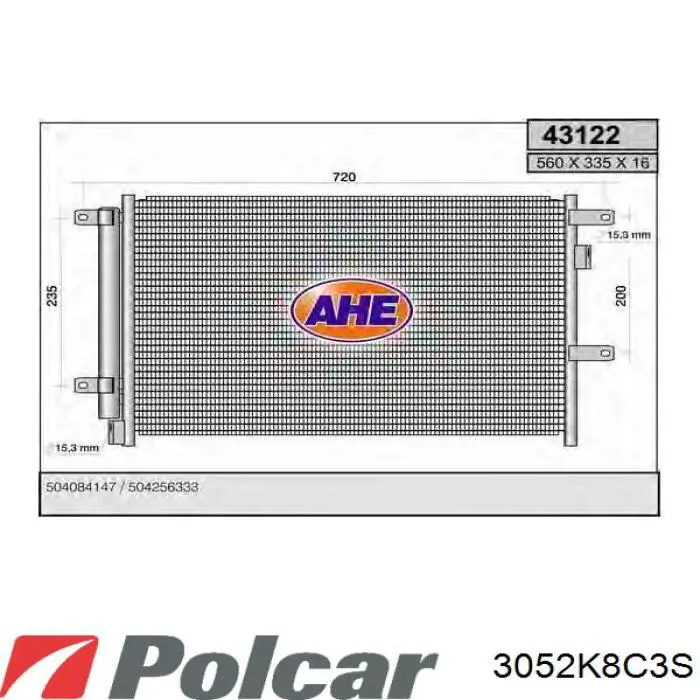 Радиатор кондиционера 815089 VALEO