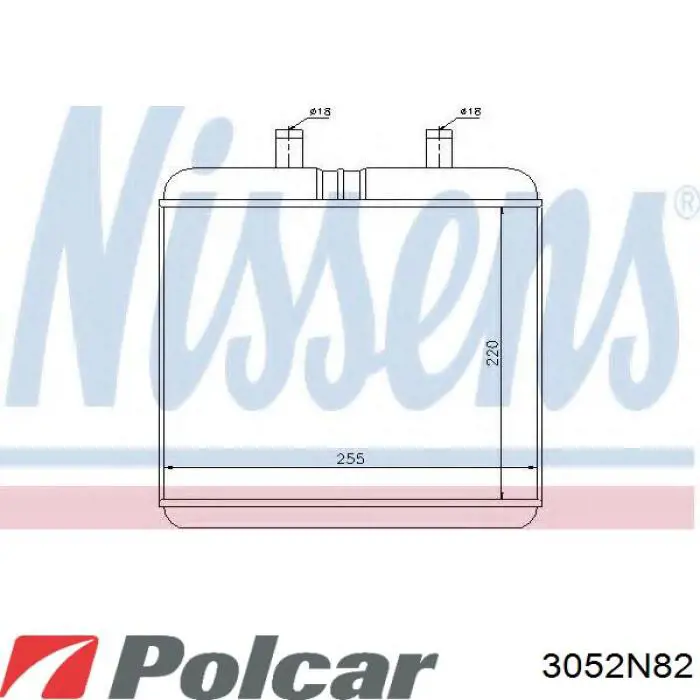 Купить 3052N82 Polcar Радиатор печки