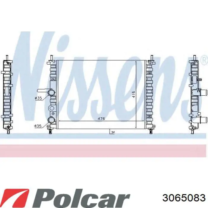 306508-3 Polcar радиатор