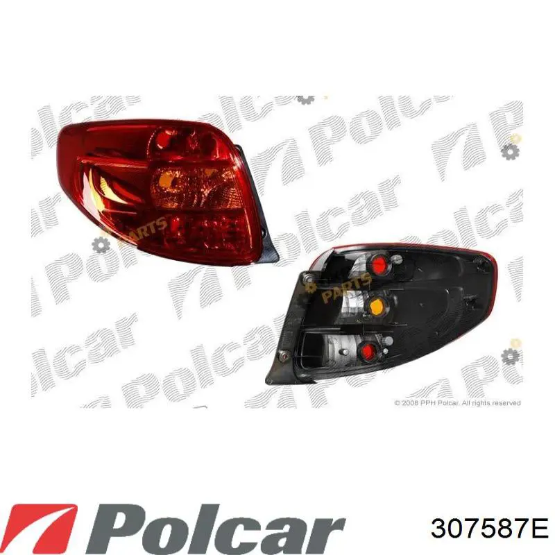 307587-E Polcar фонарь задний левый