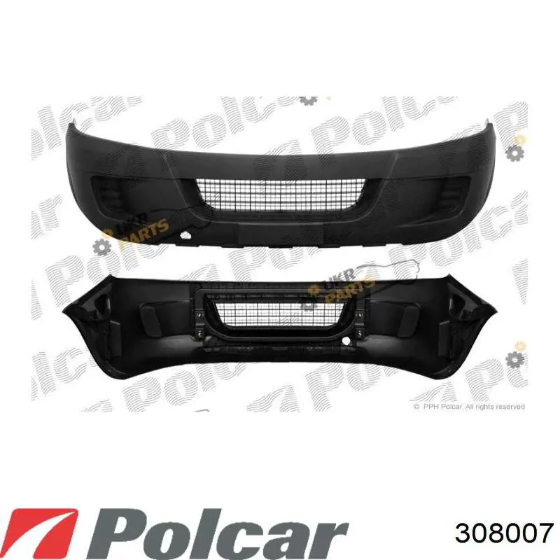 308007 Polcar передний бампер