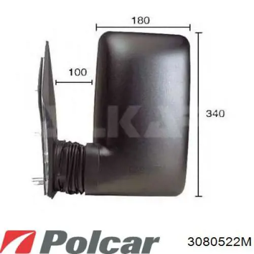 Наружное зеркало правое Fast FT88309 цена, от 26.88 USD