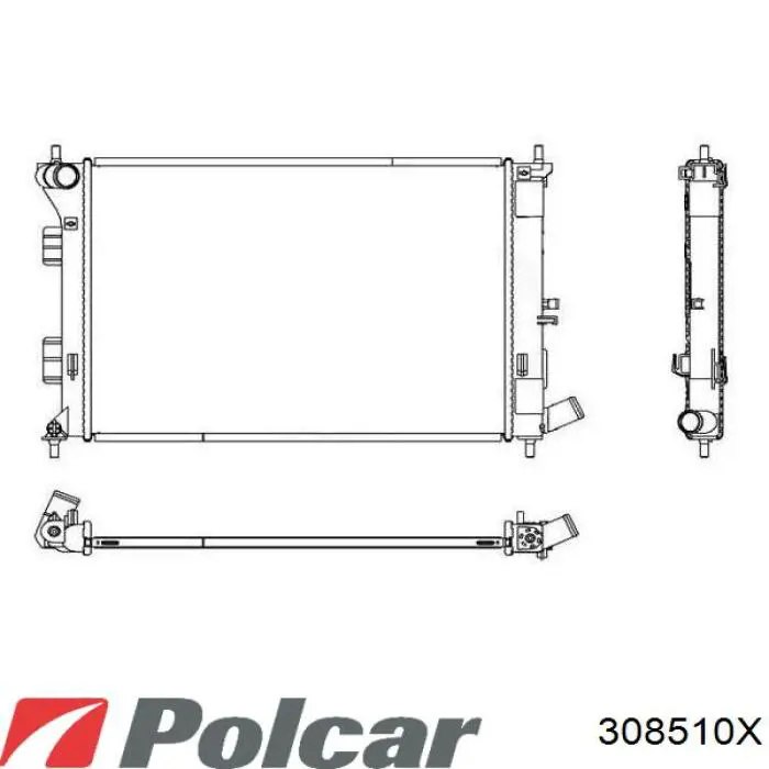 Фара правая 308510X Polcar