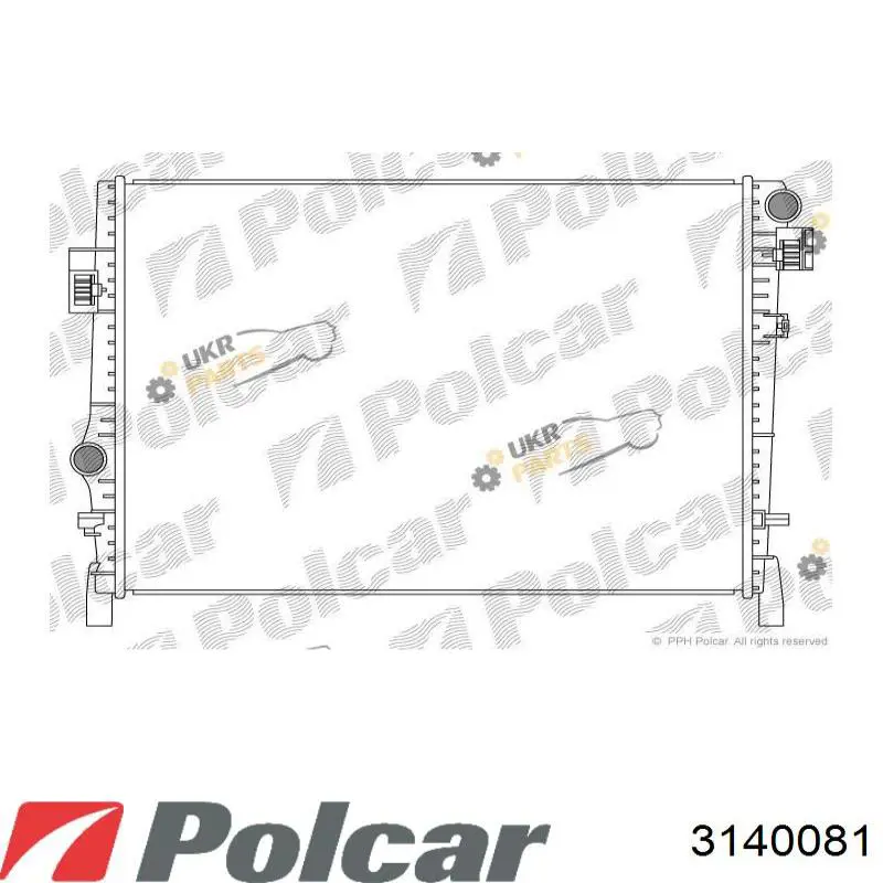 3140081 Polcar радиатор