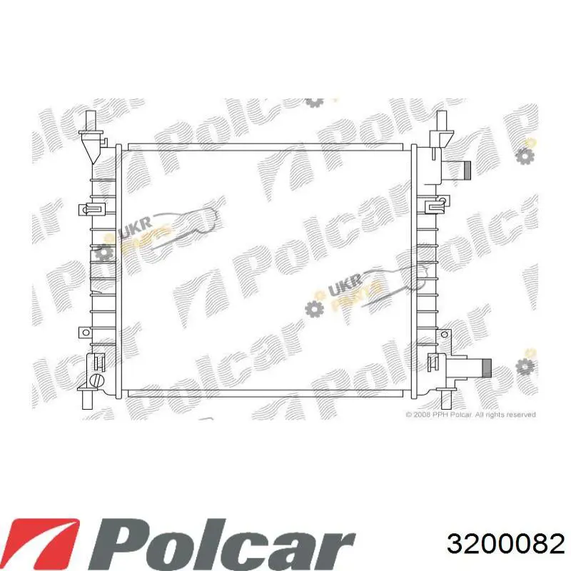 3200082 Polcar радиатор