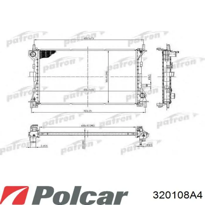 320108A4 Polcar радиатор