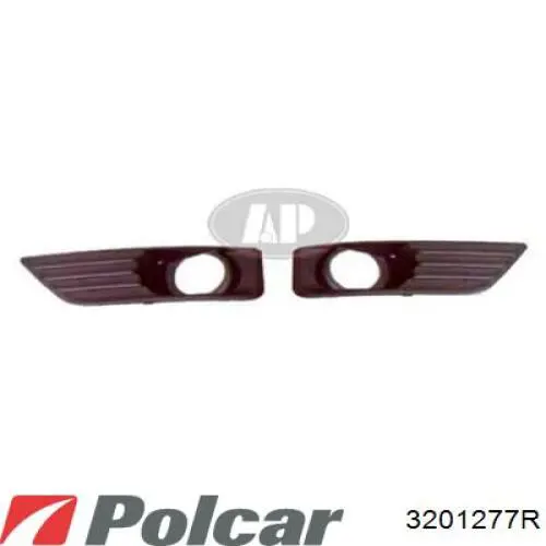Ободок (окантовка) фары противотуманной левой 3201277R Polcar
