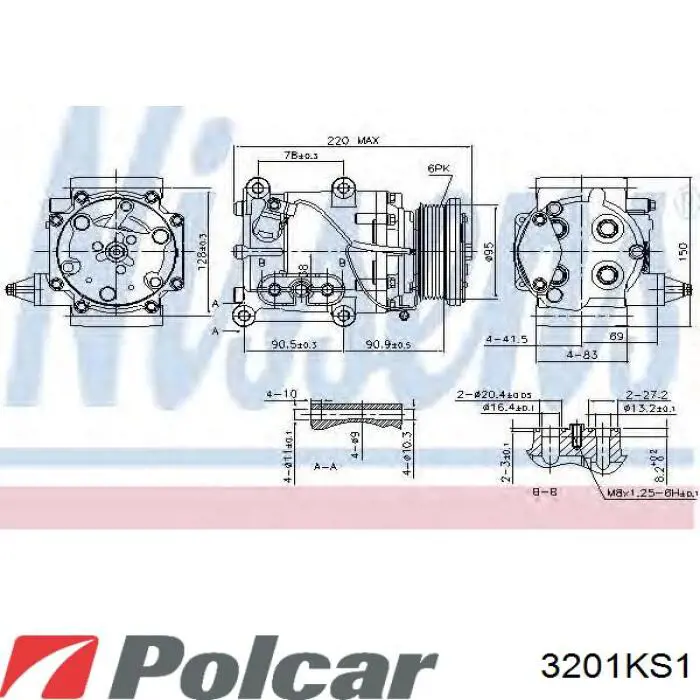 3201KS1 Polcar Компрессор хладагента