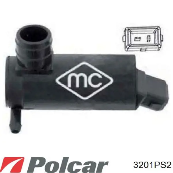 Купить 3201PS2 Polcar Насос-мотор омывателя стекла, перед/зад