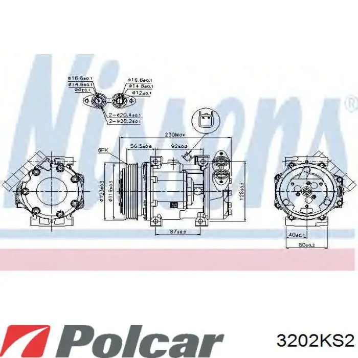 3202KS2 Polcar Компрессор хладагента